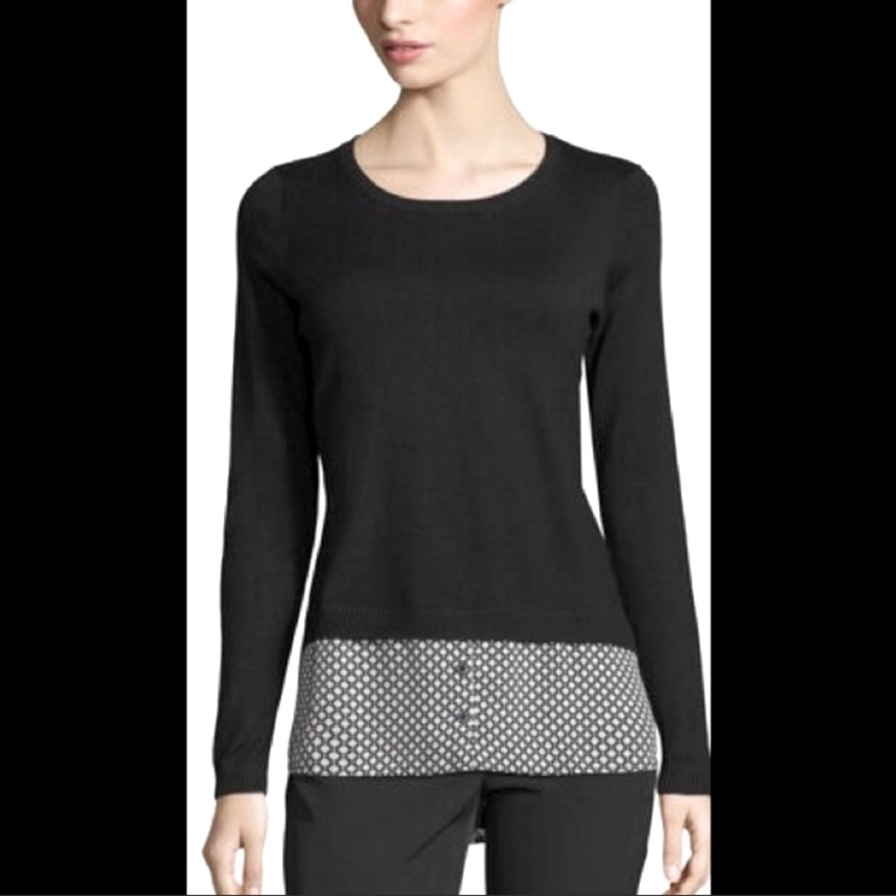 Adrianna Papell Crew neck printed twofer Sz XL